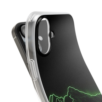 Nordic Mountain Contour · Lite Phone Case for iPhone ·  Black