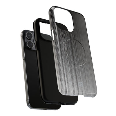 Grey Tough 2.0 Magsafe Phone Case for iPhone - Static Vertical Dither