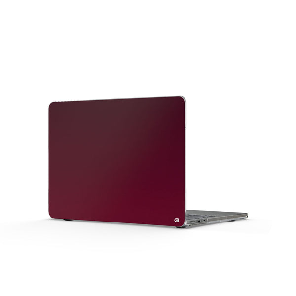 Bordeaux Spectrum · Clear Hard Case for MacBook · Red