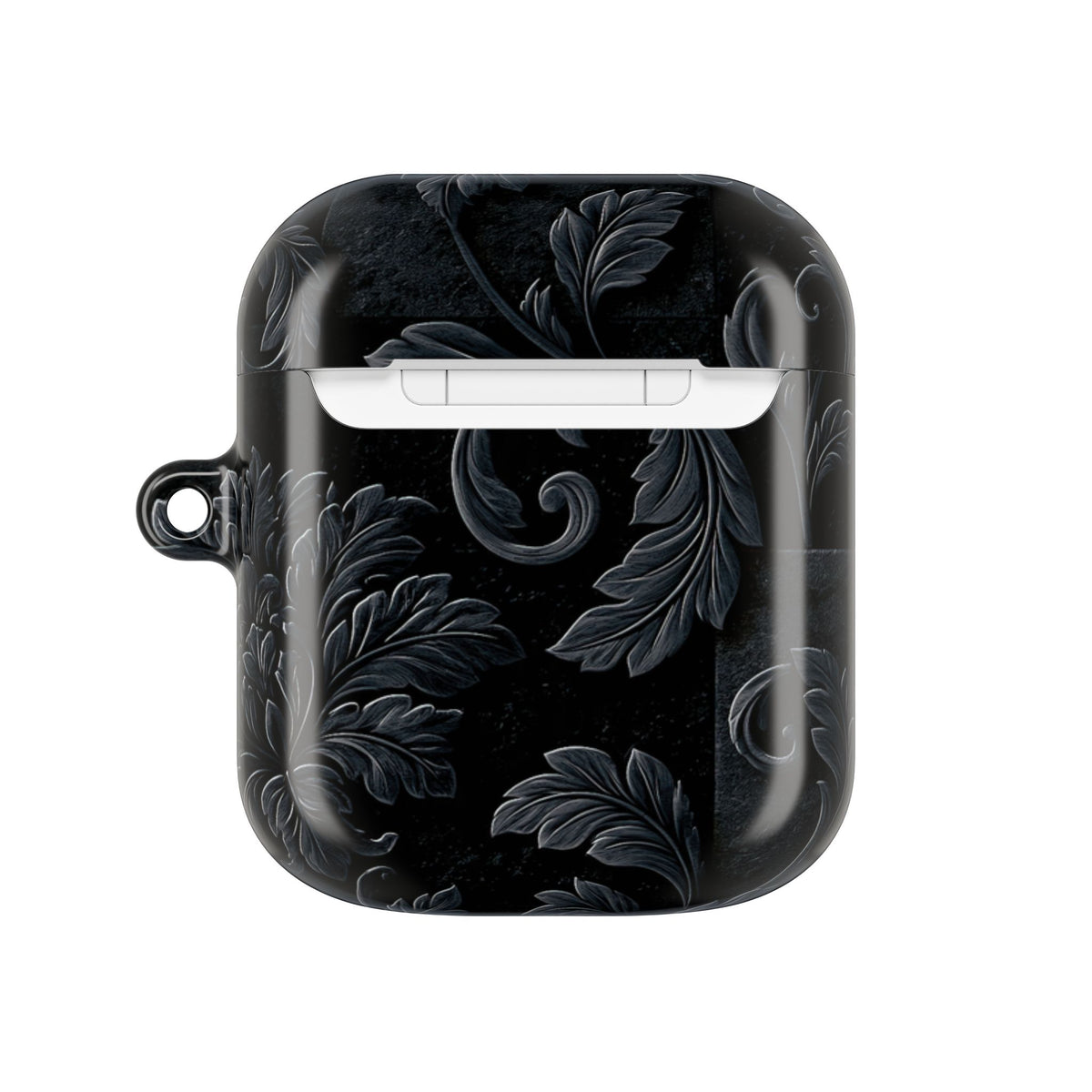 Obsidian Damask · Hard Case for AirPods & AirPods Pro · Black