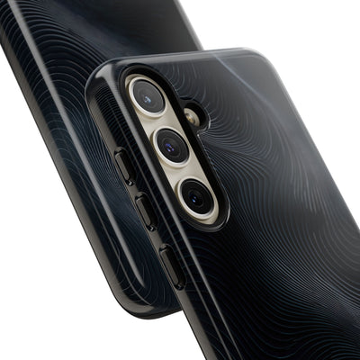 Black Tough Phone Case for Samsung - Obsidian Ridge Flux