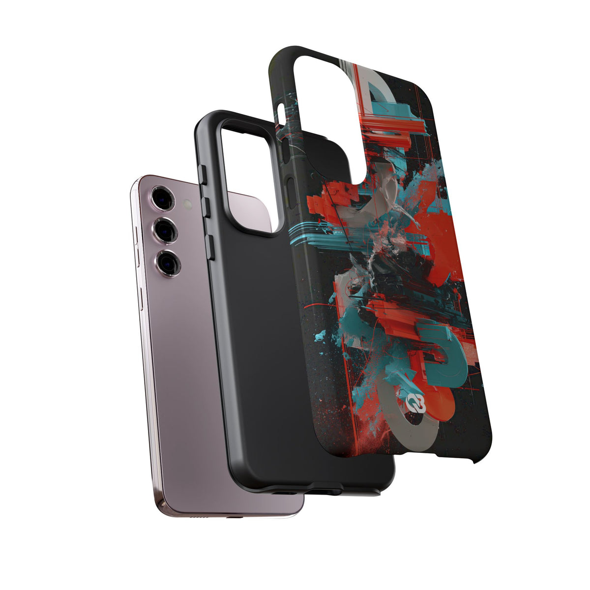 Fragmented Cyber Core · Tough Phone Case for Samsung · Black