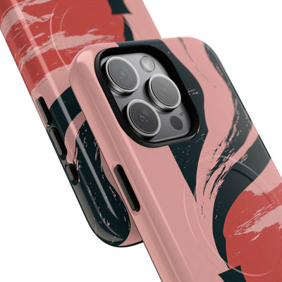 Pink Tough 2.0 Magsafe Phone Case for iPhone - Cinder Rose Plume