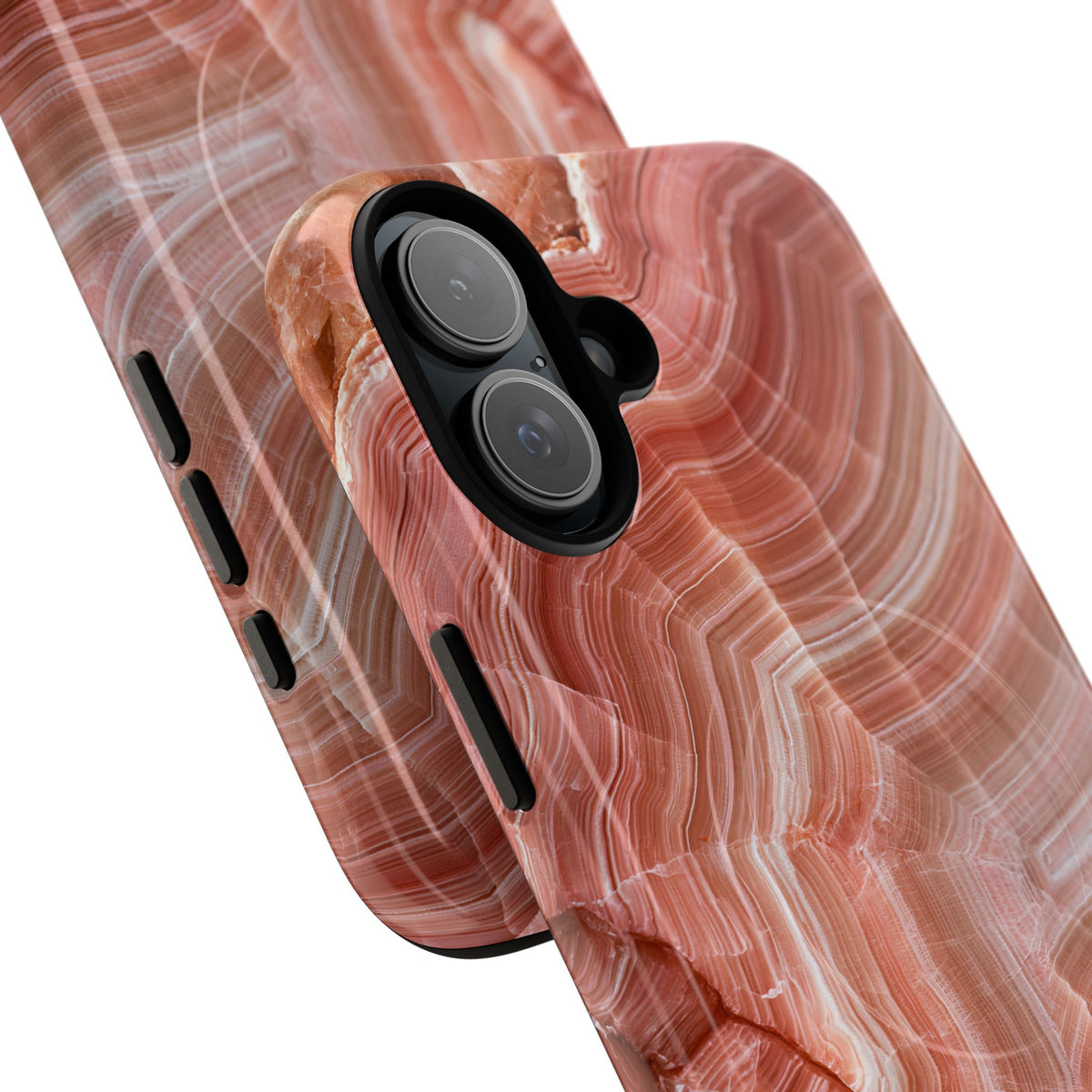 Blushing Rose Strata · Tough 2.0 Magnetic Phone Case for iPhone · Pink