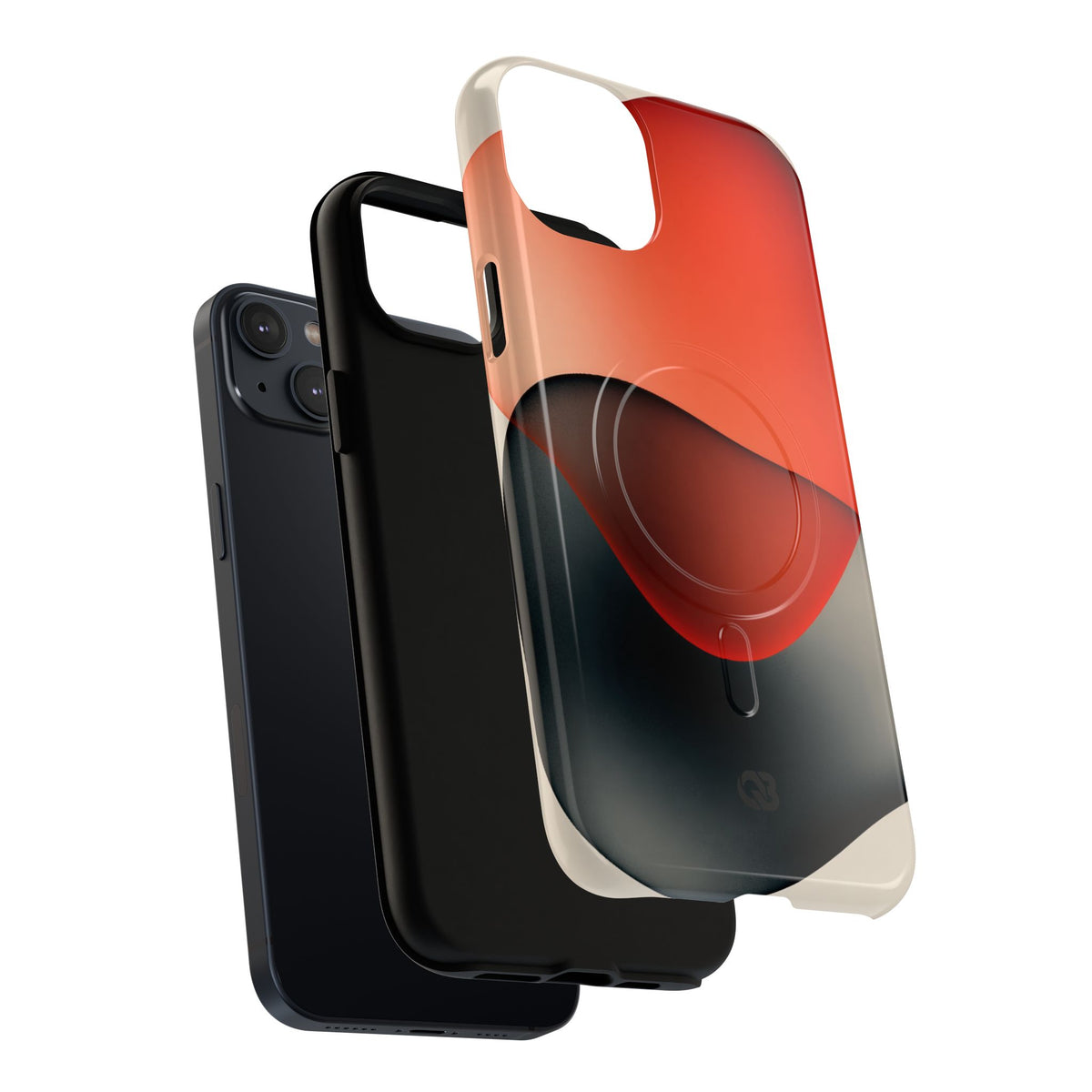 Translucent Crimson Form · Tough 2.0 Magnetic Phone Case for iPhone · Red