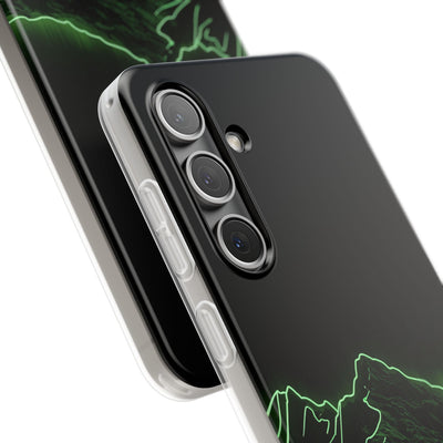 Nordic Mountain Contour · Lite Phone Case for Samsung · Black