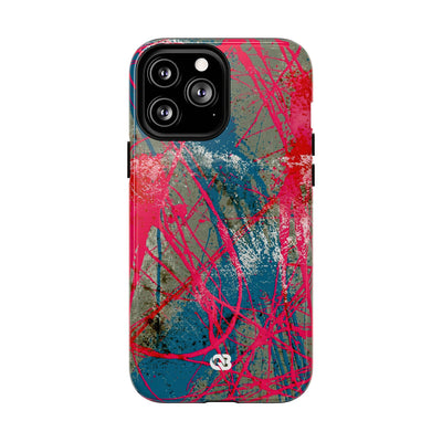 Neon Static Drip · Tough 2.0 Magnetic Phone Case for iPhone · Pink