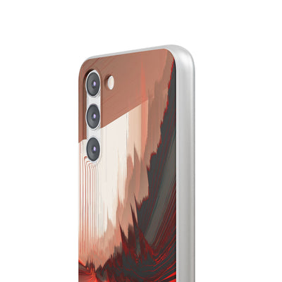 Red Lite Phone Case for Samsung - Crimson Pulse Horizon