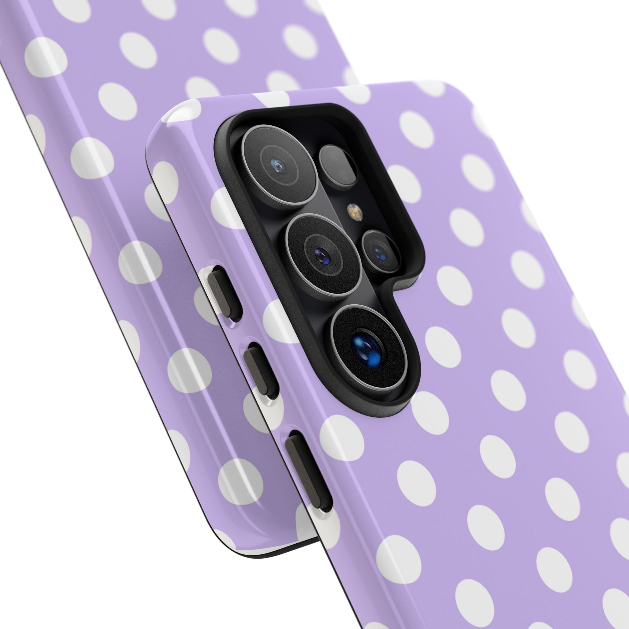 Lavender Polka Grid · Tough Θήκη για Samsung