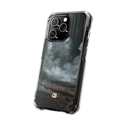 Shadowed Pine Mist · Clear Impact Magnetic Phone Case for iPhone ·  Black