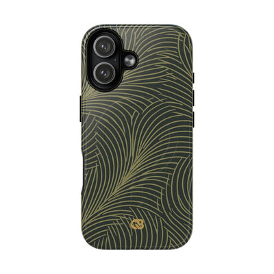 Green Tough 2.0 Magsafe Phone Case for iPhone - Dark Olive Plume