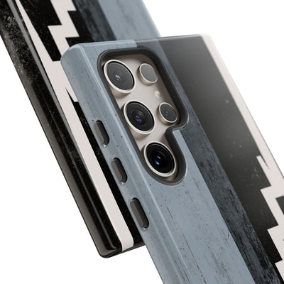 Grey Tough Phone Case for Samsung - Industrial Concrete Void