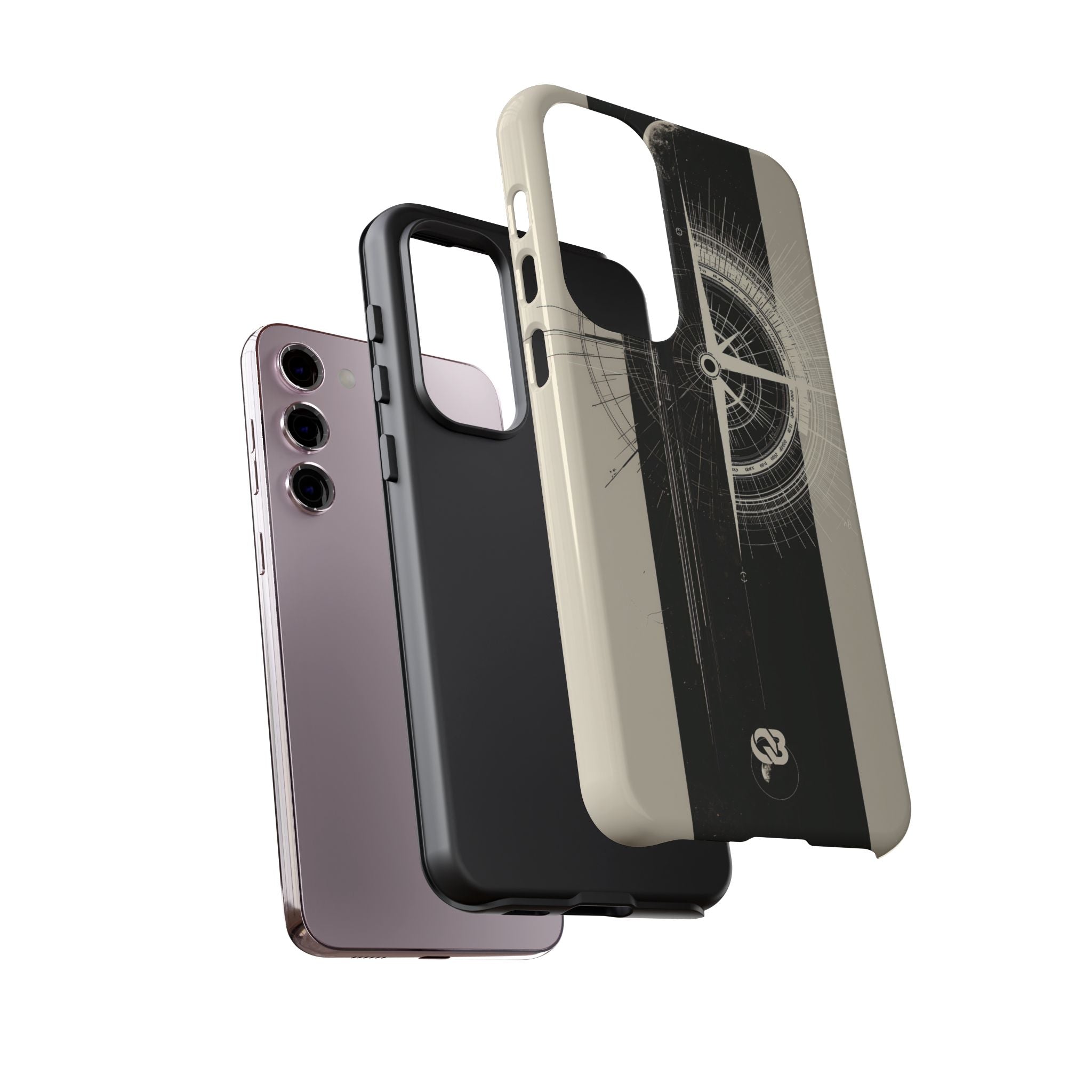 Beige Tough Phone Case for Samsung - Zenith Vector Spire