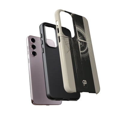 Beige Tough Phone Case for Samsung - Zenith Vector Spire