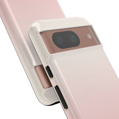 Pink Tough Phone Case for Google Pixel - Frosted Blush Horizon