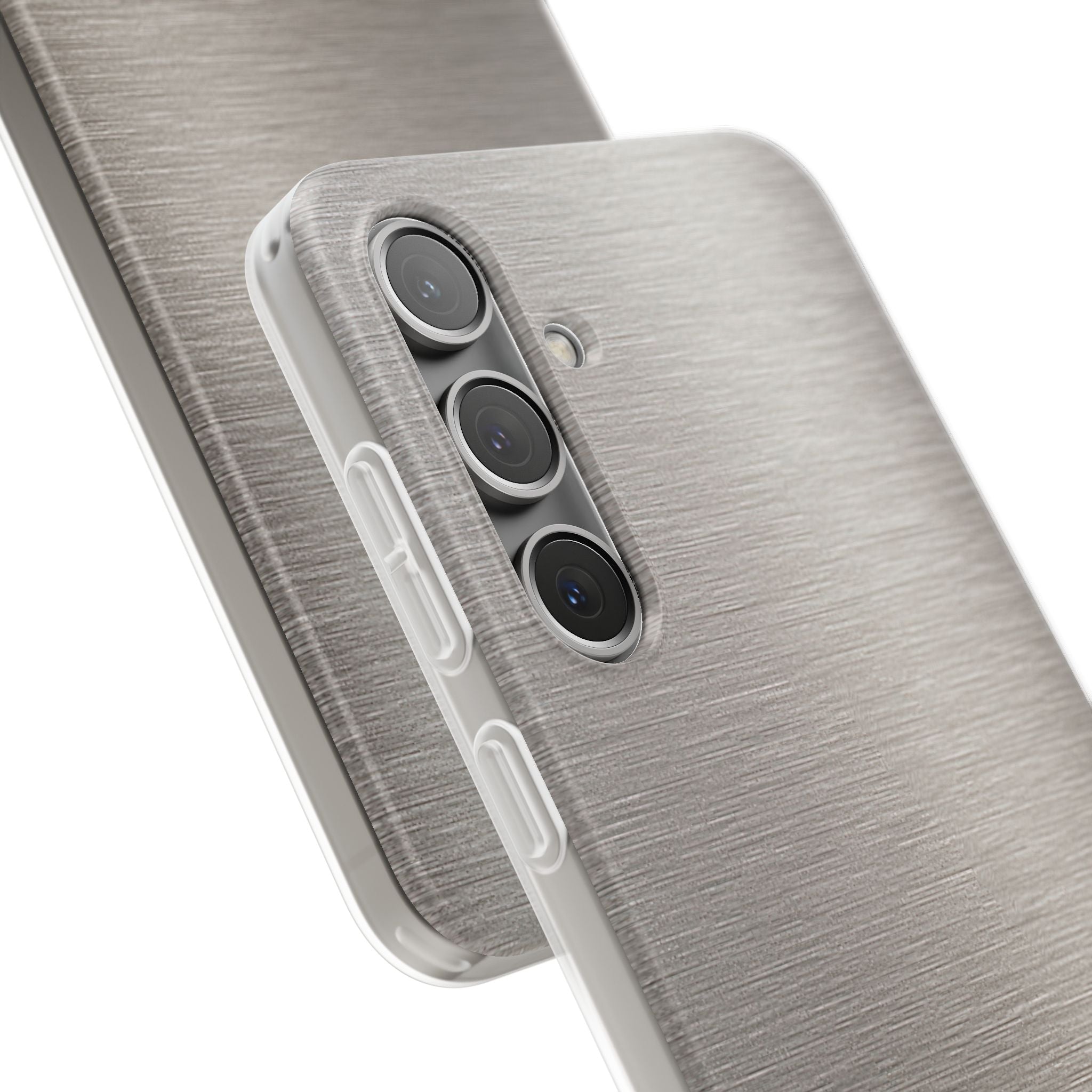 Grey Lite Phone Case for Samsung - Brushed Nickel Linen