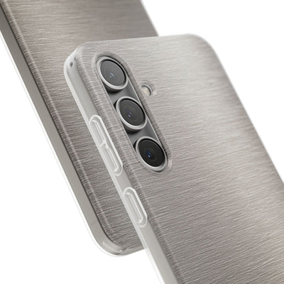 Grey Lite Phone Case for Samsung - Brushed Nickel Linen