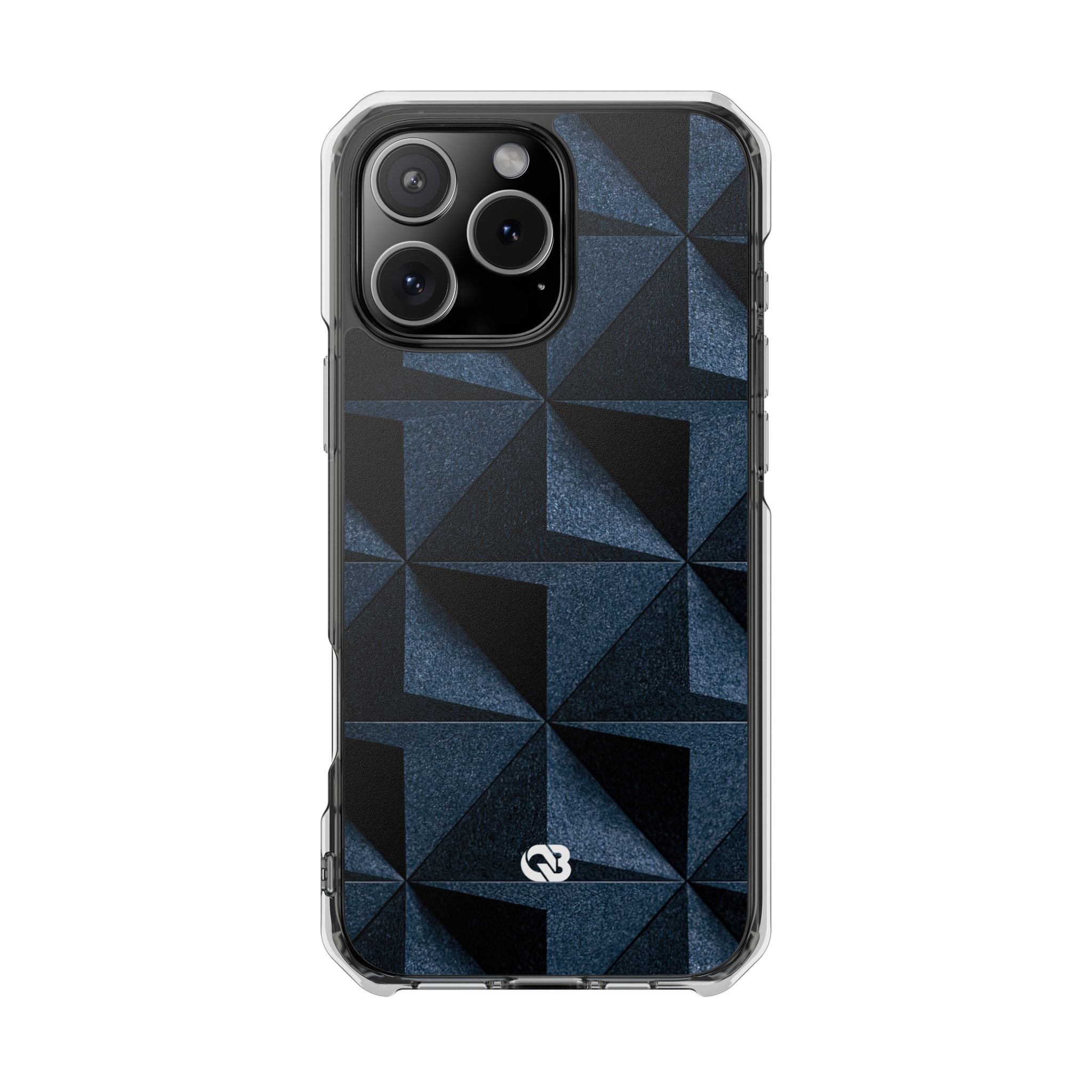 Blue Impact MagSafe Phone Case for iPhone - Indigo Basalt Facets