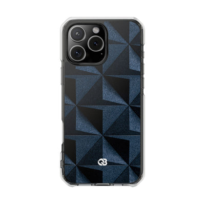 Blue Impact MagSafe Phone Case for iPhone - Indigo Basalt Facets