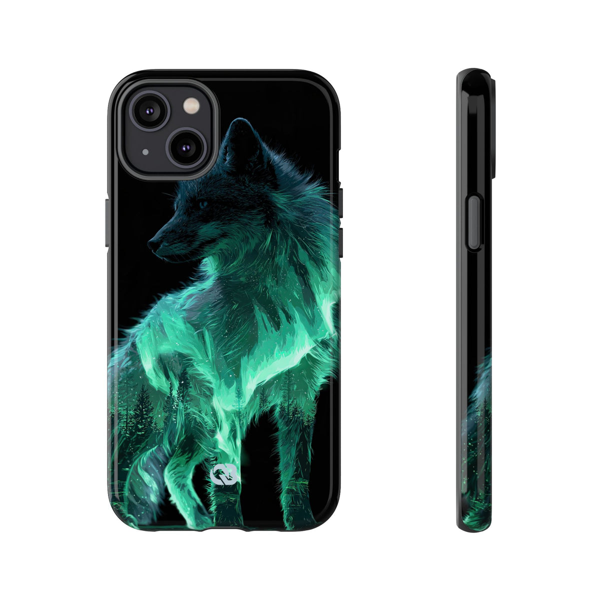 Nordic Aurora Fox · Tough Phone Case for iPhone · Teal