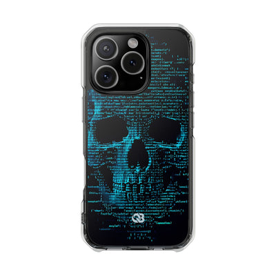 Cyan Glitch Skull · Impact Custodia per iPhone · Magsafe