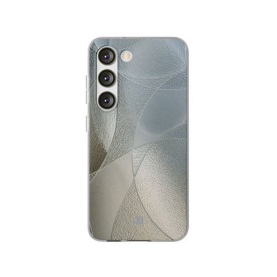 Silver Lite Phone Case for Samsung - Frosted Silver Mosaic