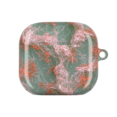 Coral Pixel Matrix · Hard Case for AirPods & AirPods Pro · Green