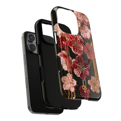 Silk Blossom Kanzashi · Tough 2.0 Magnetic Phone Case for iPhone · Pink