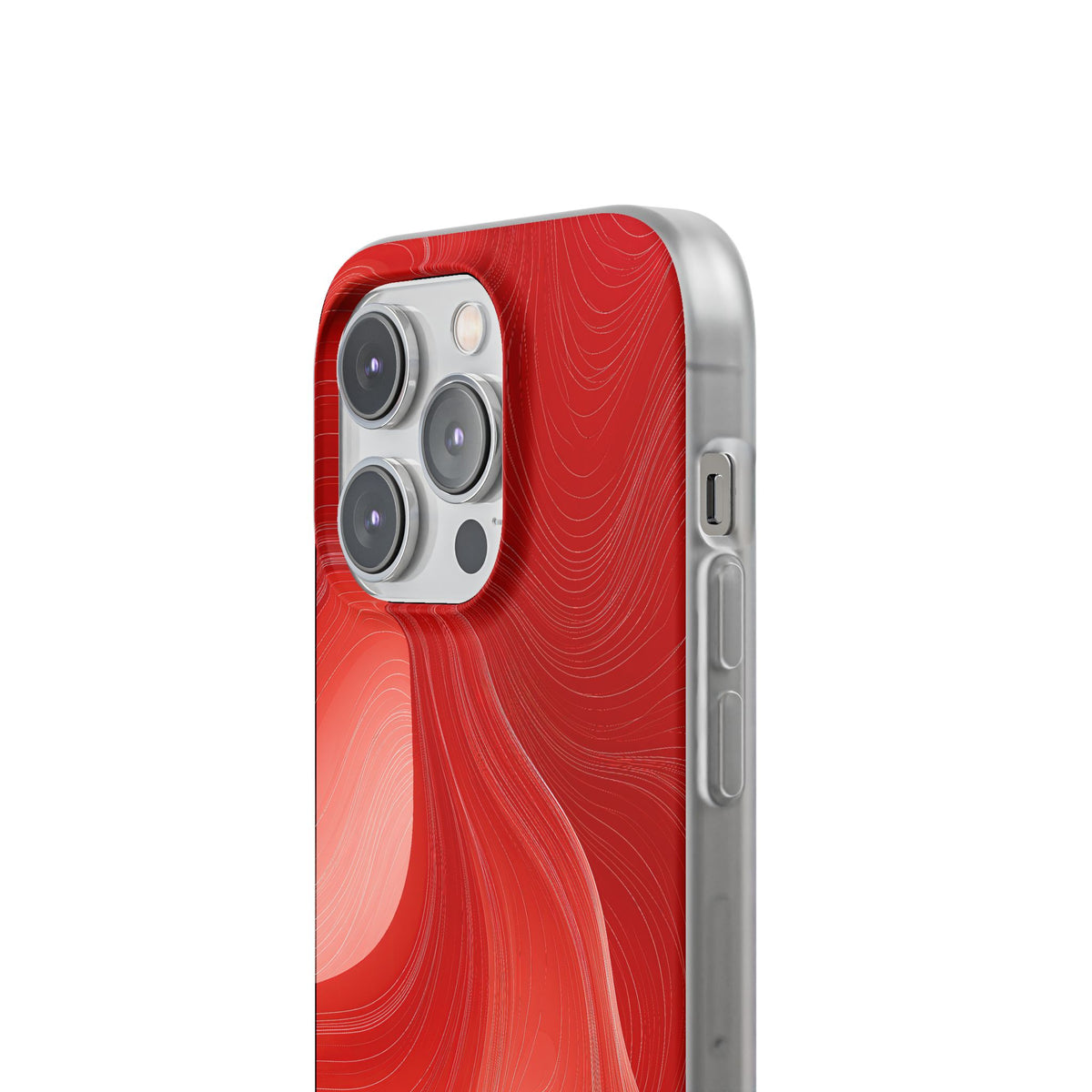 Crimson Contour · Lite Phone Case for iPhone ·  Red