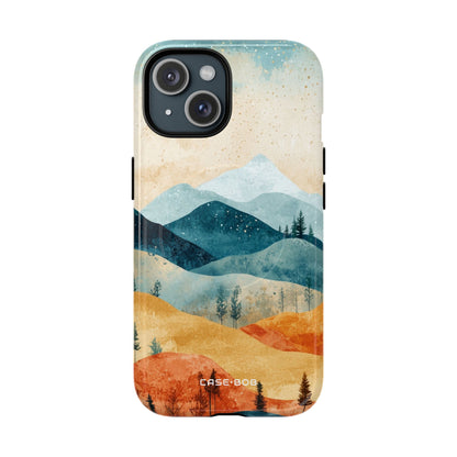 Moonlit Mountains iPhone 15 Case - Tough+