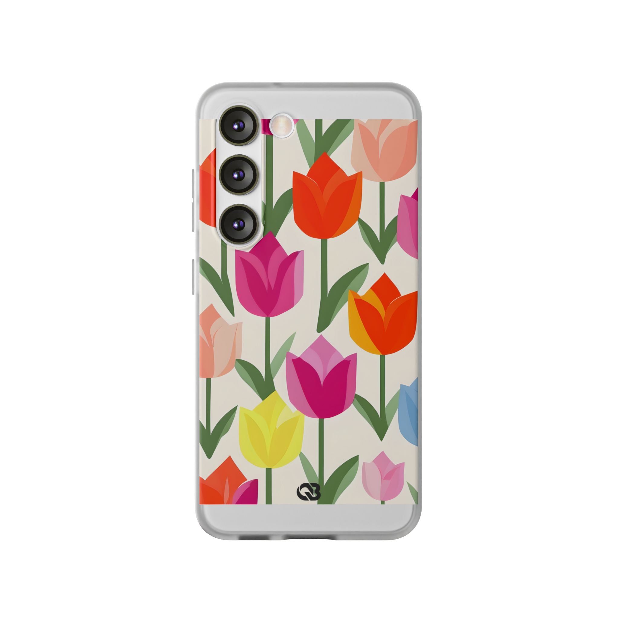 Vibrant Petal Grid · Soft Handyhülle für Samsung