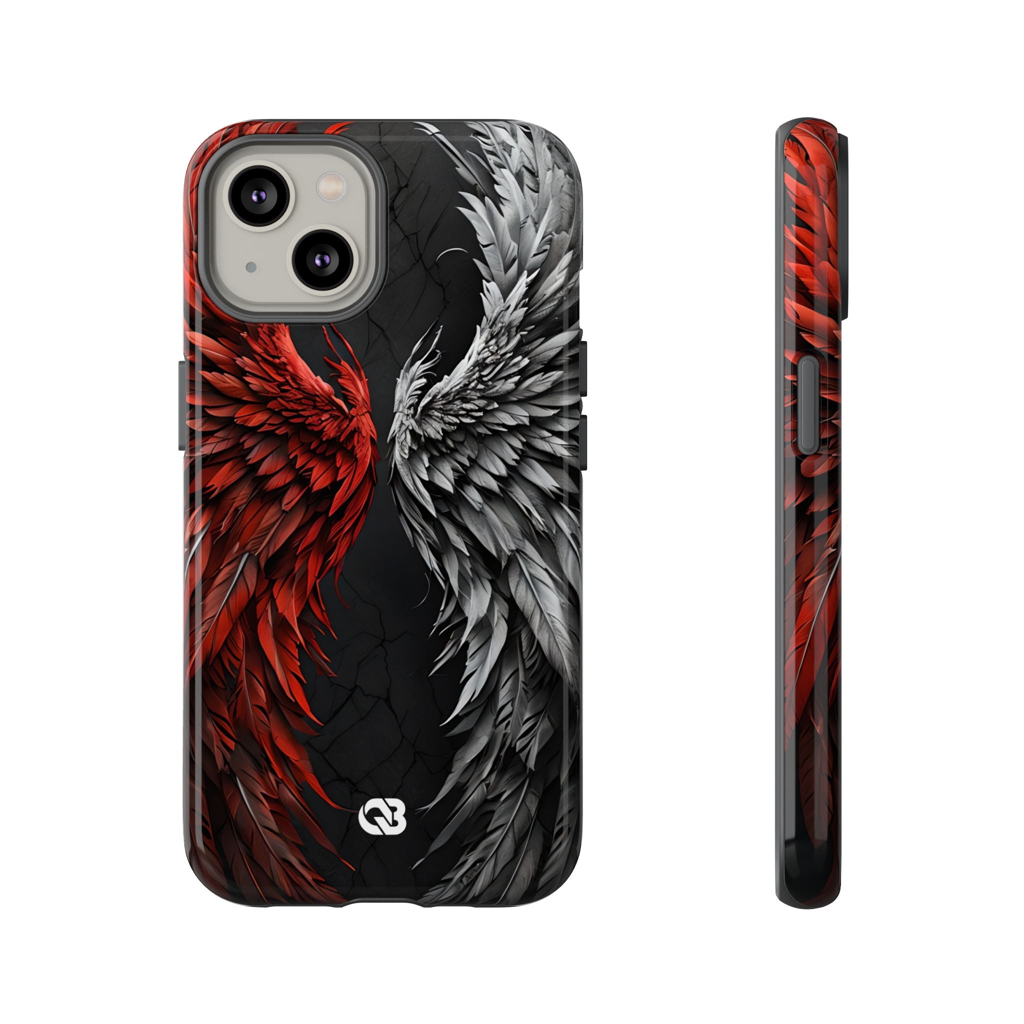 Split Crimson Wing · Tough Phone Case for iPhone