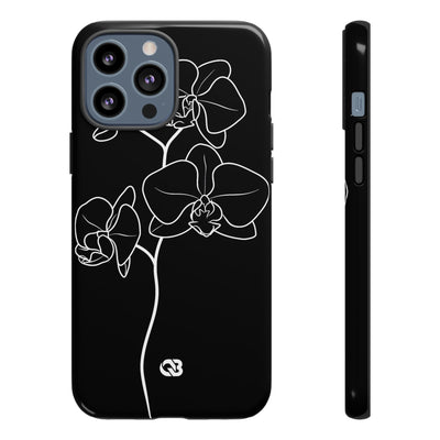 Midnight Orchid · Tough Phone Case for iPhone · Black