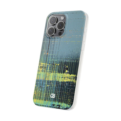 Acid Raster Circuit · Lite Phone Case for iPhone ·  Teal