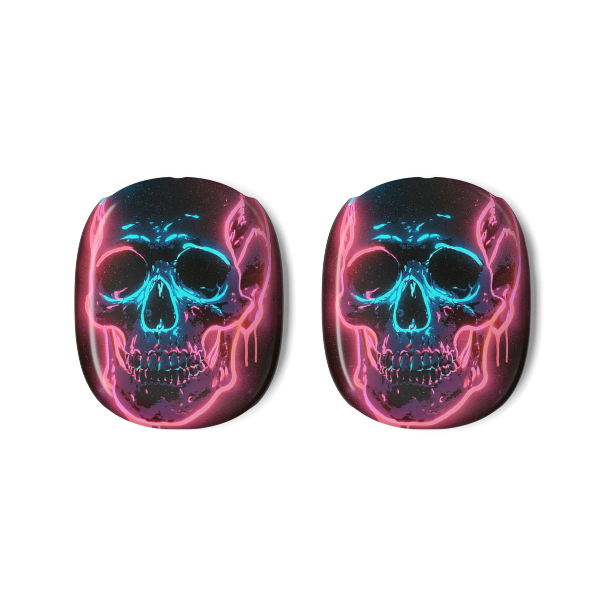 Neon Drip Skull · Hard Case for AirPods Max · Black