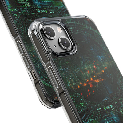 Tactical Avionics HUD · Clear Impact Magnetic Phone Case for iPhone · Green