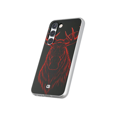 Crimson Horizon Moose · Lite Phone Case for Samsung · Black