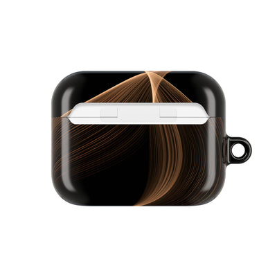 Amber Contour Flow · Hard Case for AirPods & AirPods Pro · Black