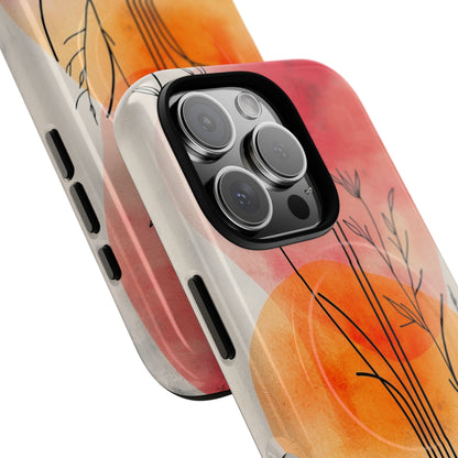 Curved Stem Sunset iPhone 16 Pro Case - Tough+