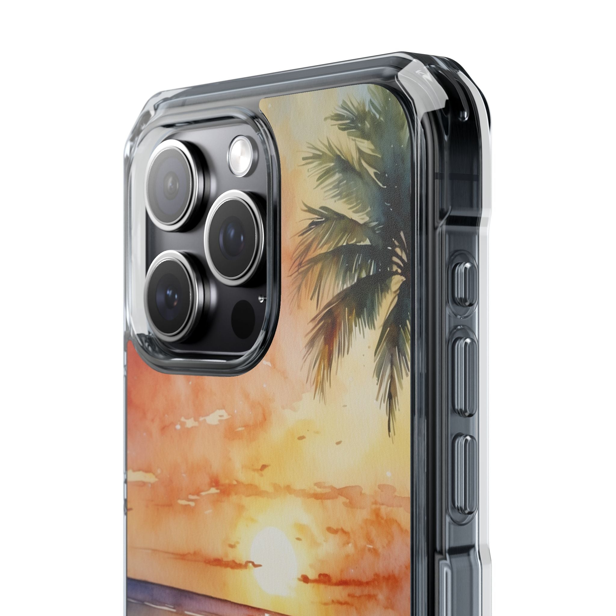Sunset Palm iPhone 15 Pro Max Case - Impact