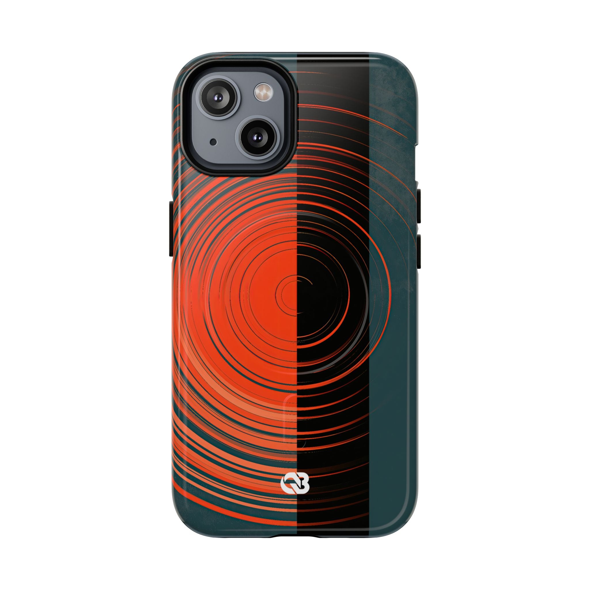 Teal Tough 2.0 Magsafe Phone Case for iPhone - Burnt Slate Radial
