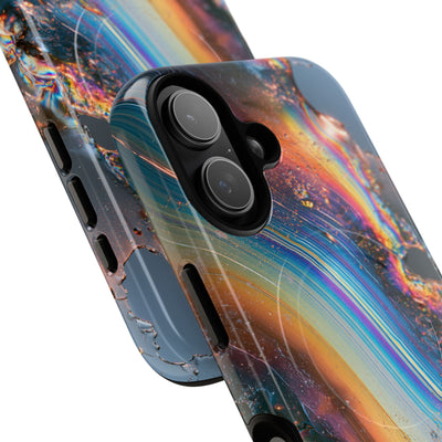 Prismatic Aura Flow · Tough 2.0 Magnetic Phone Case for iPhone · Blue