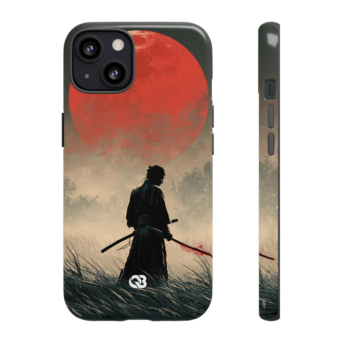 Crimson Moon Ronin · Tough Phone Case for iPhone · Red