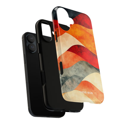 Cracked Wave Layers iPhone 16 Plus Case - Tough