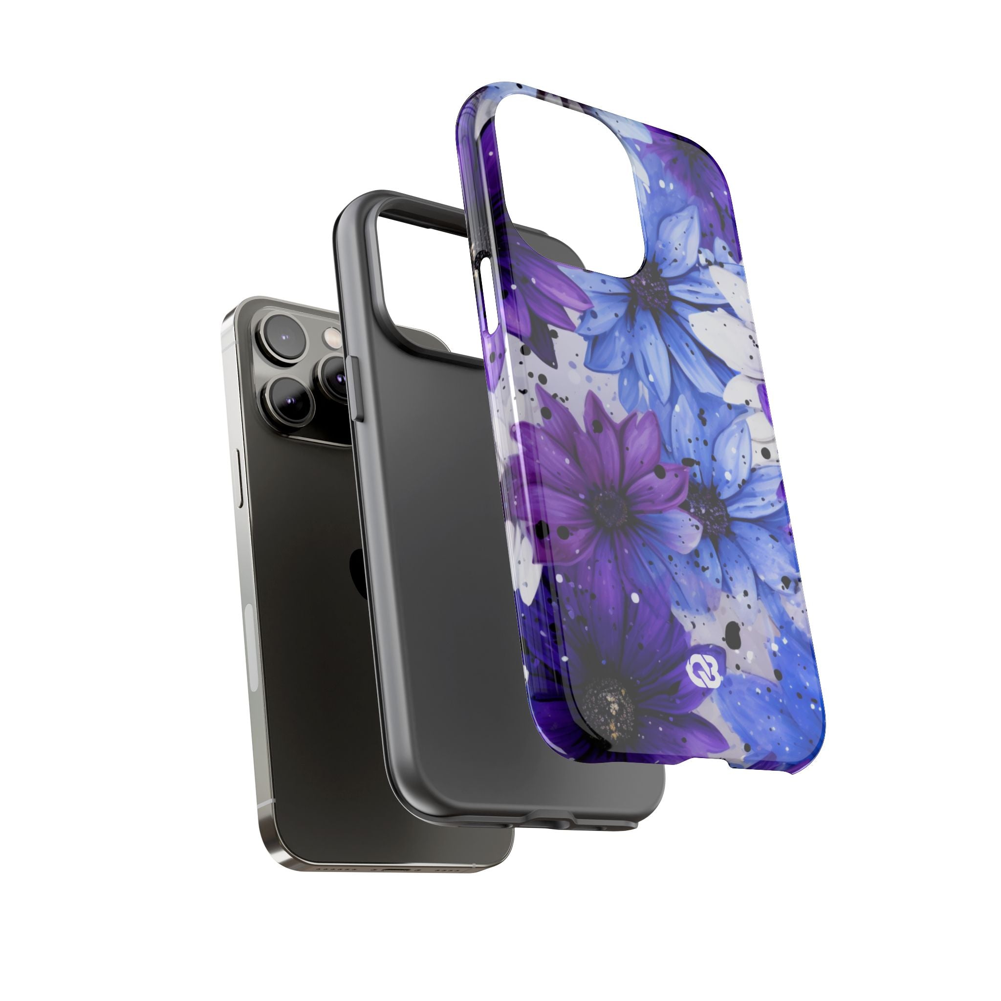 Ink Splatter Blooms · Tough Coque de téléphone pour iPhone