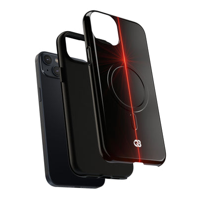 Red Tough 2.0 Magsafe Phone Case for iPhone - Crimson Flare Vector