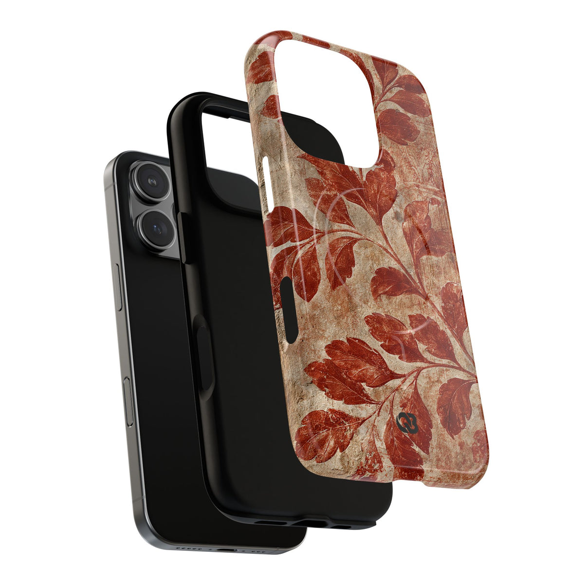 Terracotta Botanical Fresco · Tough 2.0 Magnetic Phone Case for iPhone · Red