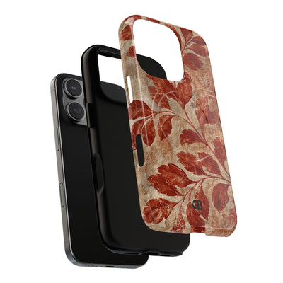Terracotta Botanical Fresco · Tough 2.0 Magnetic Phone Case for iPhone · Red