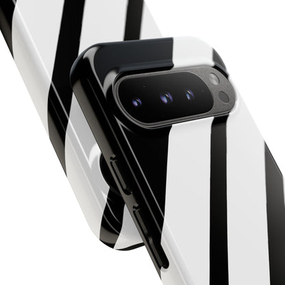 Diagonal Bands Noir Google Pixel 9 Pro Case - Tough