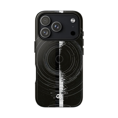 Black Tough Phone Case for iPhone - Obsidian Orbital Signal